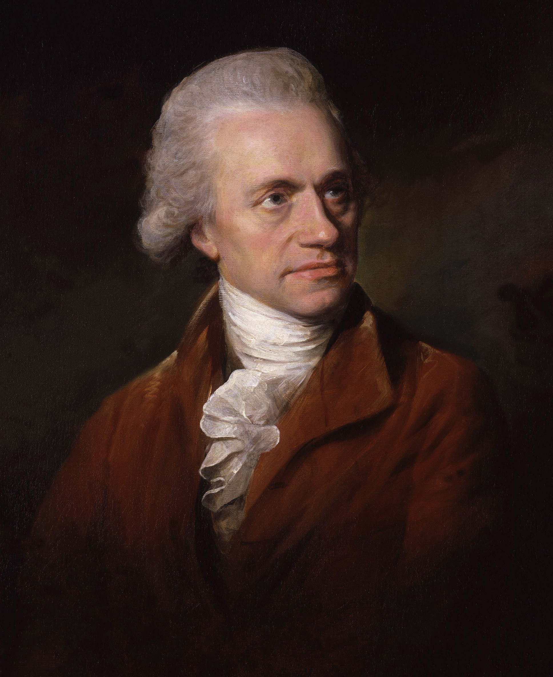Portrait de William Herschel, découvreur d'Uranus, peint par Lemuel Francis Abbott
